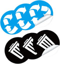 DECHOUS Reminding Waste Sorting Habits 6 Adhesive PVC Stickers by DECHOUS