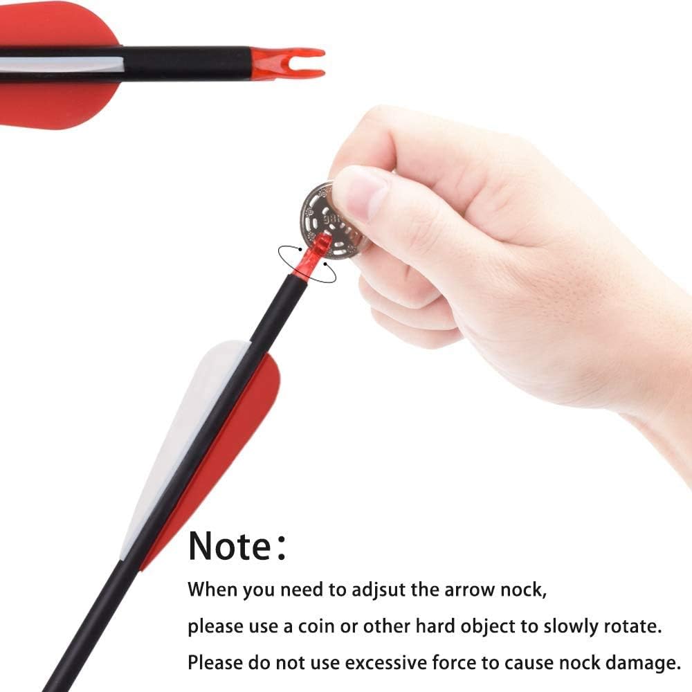 YLS Archery 26/28/30Inch Carbon Arrow Practice Hunting Arrows with100 Grain Removable Tips for Compound & Recurve Bow(Pack of 12)