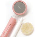 Barumi Pluo Handheld Filtered Shower Head - Pink | Vitamin C Filter for Healthy Skin & Hair | High Pressure Soft Spray | Dual Filtration Removes Chlorine & Impurities | Gentle Shower for Pets
