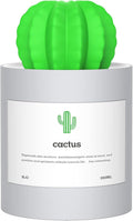 Mini Humidifier, 280ml USB Cool Mist Portable Cactus Air humidifier, Ultra-Quiet Operation for Bedroom Home Office Desk Yoga Car Travel(Grey)