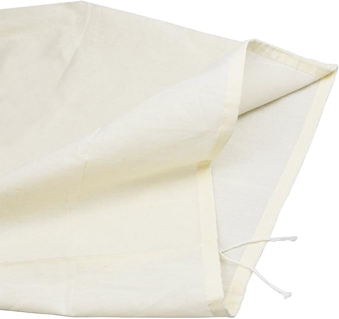Reusable Cotton Muslin Straining Bag Fine Mesh Food Strainer Filter Bags for Nut Milk, Juice, Tea, Cheesecloth, Yogurt, Home Brewing, Hop Bags (13.78" x 9.84")