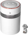 Humidifier Large Capacity Portable 900ml Mute Double Spray Design Desktop Humidifier for Car Office Desktop Pink (White)
