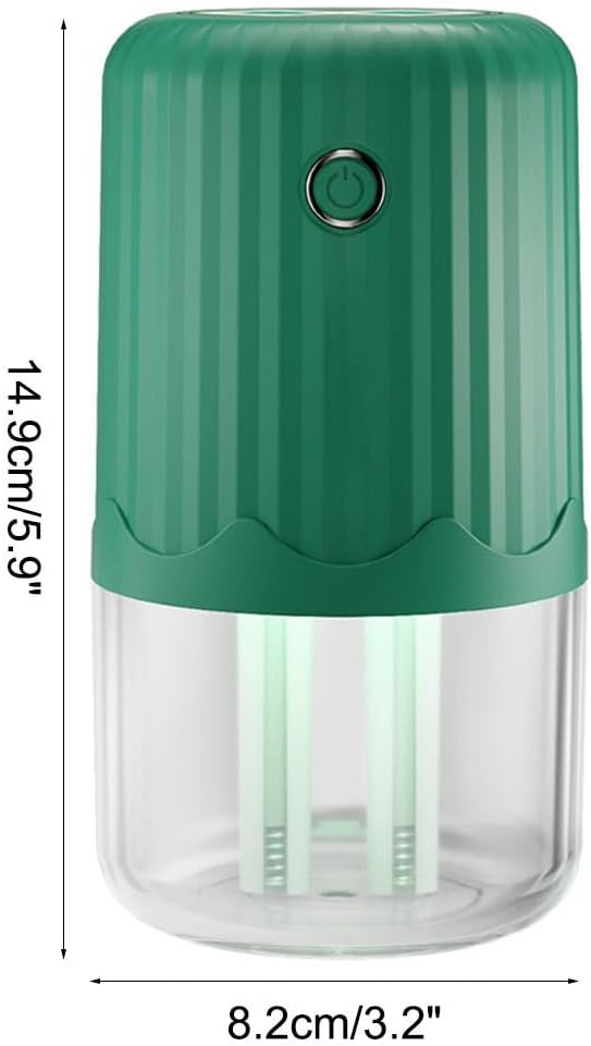Mini Humidifier with Night Light, 400ML Dual Channels Mist Humidifier, Auto Shut Off USB Desktop Humidifier for Bedroom Office Car