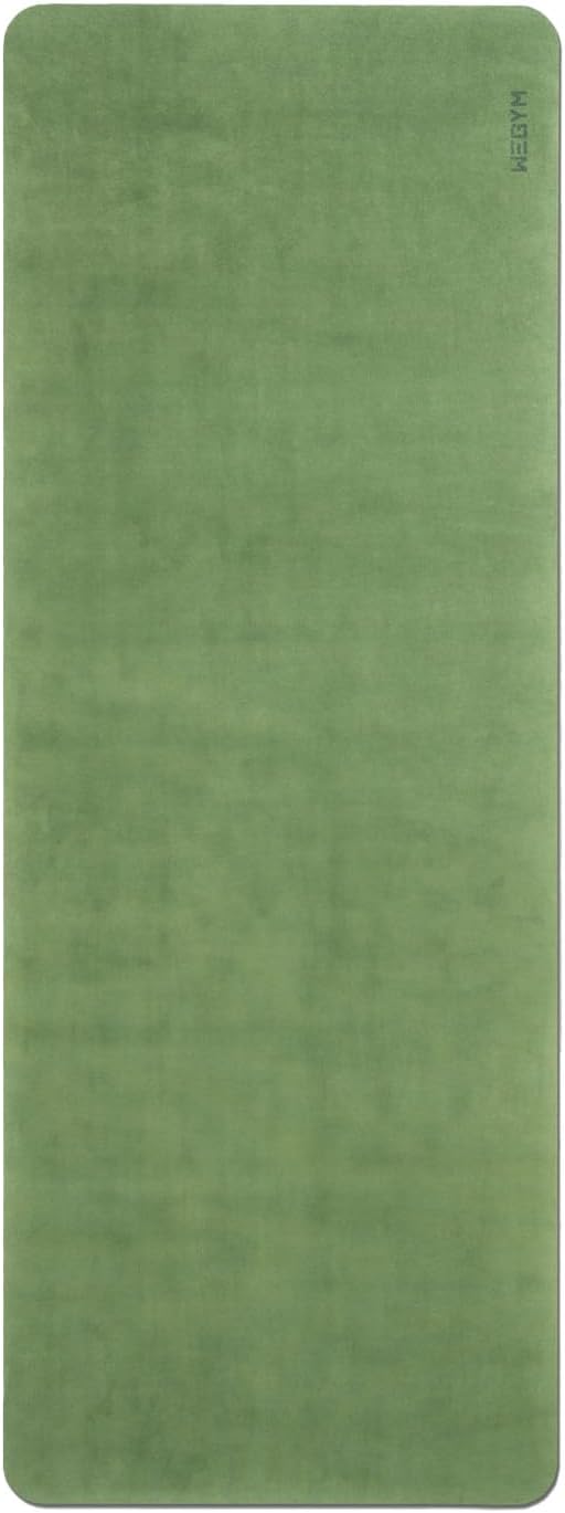 4mm Cushioned Exercise Mat for Yoga & Pilates - Anti Slip, Polyurethane with Suede Top & Carrying Strap-FlexoryFit
