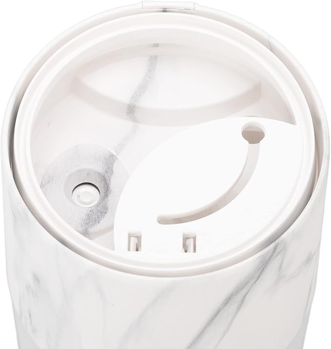 Portable Mist Humidifier, 300ml Capacity Personal Air Humidifier with Timing Function, Jellyfish Shaped Spray Mist, Mobile Using Office Humidifier with Colorful Night Light for Cars,(Marble Color)