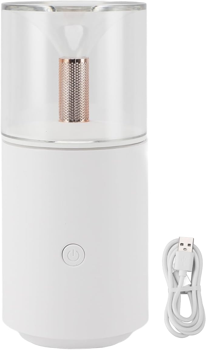 Car Diffuser Humidifier, Essential Oil Diffuser, Infuser Aromas Diffuser, Suitable for Cars, Work Desktops, Bedrooms, Etc (White)
