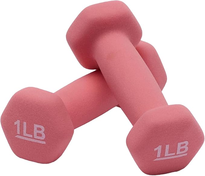 Amazon Basics Neoprene Dumbbell Hand Weights for Exercise and Muscle Toning-FlexoryFit