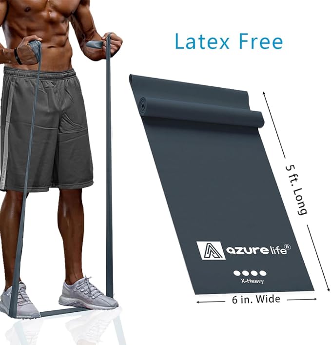Professional 8 Yards Bulk Resistance Bands Rolls or 5,6,7 ft. Long Non-Latex Elastic Exercise Bands, Stretch Bands for PT, Yoga, Pilates, Rehab, at-Home or The Gym Workouts-FlexoryFit