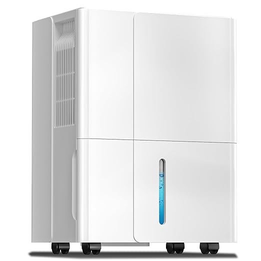 ZAFRO Multi-Function Dehumidifier for Areas up to 2500 Sq Ft with Drain，Max 55 Pints，Dry Clothes mode, Washable Filter Portable Dehumidifier for Large Room, Bathroom, Bedroom Basement, Garage