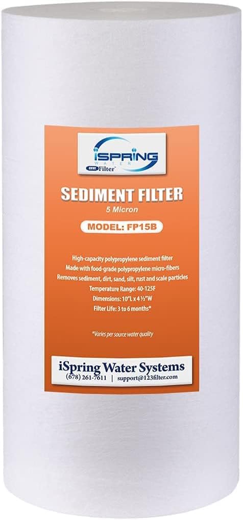 iSpring FP15B Sediment Filter for Whole House Water Filtration Systems by iSpring