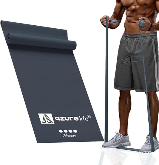 Professional 8 Yards Bulk Resistance Bands Rolls or 5,6,7 ft. Long Non-Latex Elastic Exercise Bands, Stretch Bands for PT, Yoga, Pilates, Rehab, at-Home or The Gym Workouts-FlexoryFit