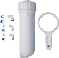 HUINING 3012 RO Membrane Housing with 3/8 1/4 Quick Connector,Wrench Set for 200/300/400/500 GPD (2812/3012) Residential Reverse Osmosis Membrane Water Filter Home Drinking Water Filtration System