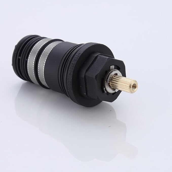 Shower Thermostatic Cartridge, 94282000 3/4-Inch Thermostatic Cartridge for hansgrohe Replacement, Small, Brass