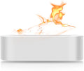 Essential Oils Diffuser for Humidifier, Fire Flame Aromatherapy Diffuser with 7 Colors Light, 150ml Cool Mist Humidificador with Timer&Auto Off, Scent Diffuser for Home Room Office(Whiite)