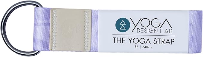 yogadesignlab YOGA DESIGN LAB | The Yoga Strap | Luxurious, Extra Long, Super Soft, Eco Printed | Studio Quality, Adjustable | Safely Stretch Further and Hold Longer | 8 ft Long-FlexoryFit