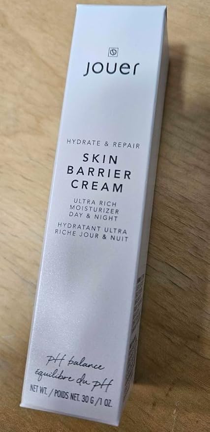 Jouer Skin Barrier Cream - Skin Barrier Repair Moisturizer - Hydrating Hyaluronic Acid DD Cream - Wrinkle Cream - Anti Aging Night Face Cream with Alpha Lipoic Acid and Coq10-2 oz-FlexoryFit