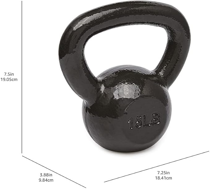 Amazon Basics Cast Iron Kettlebell-FlexoryFit