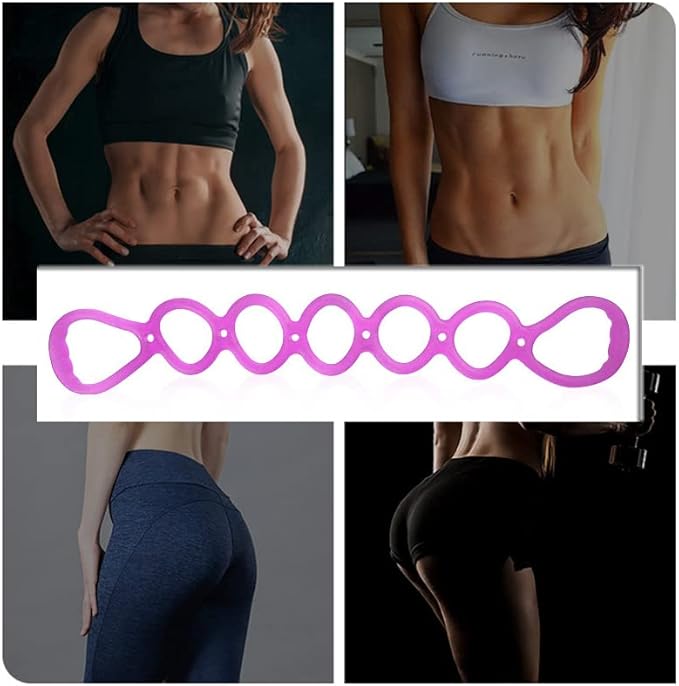7 Ring Stretch Resistance Exercise Band, BetterJonny Workout Bands Yoga Stretching，Foot, Leg and Arm Exerciser for Home or Fitness Center Workout Walking Exercise-FlexoryFit