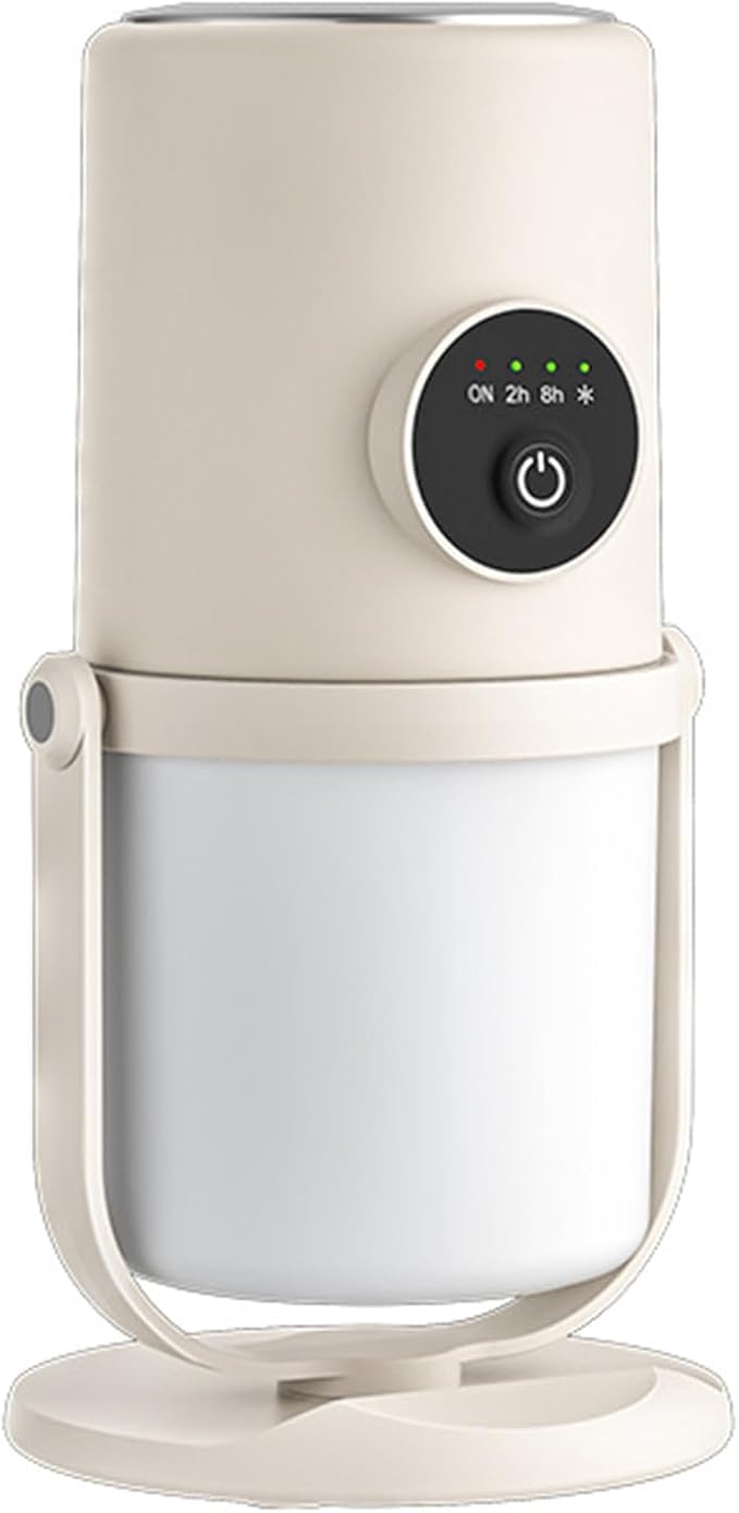 Cool Mist Humidifier, Quiet Two Mist Mode 300ML Bedroom Desk Humidifier Rechargeable USB Desktop Humidifier with Stand for Bedroom Travel Office Home (Beige)