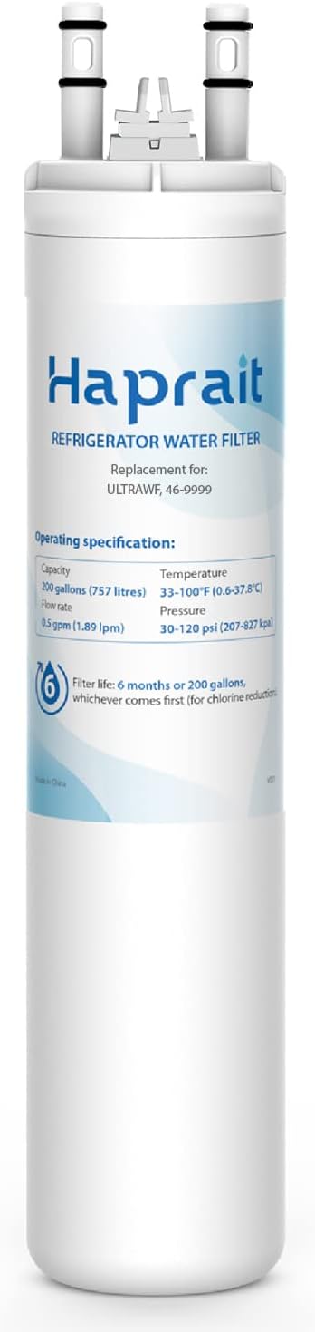 HP005 Replacement for Frigidaire ULTRAWF, Pure Source Ultra, Kenmore 9999, 469999, 46-9999, A0094E28261 Water and Ice, Height 11 inches, 1 Count
