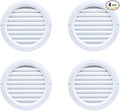 VENTS-US - 4" White Round Plastic Vent Cover - Compatible with 4 Inch Diameter by VENTS-US