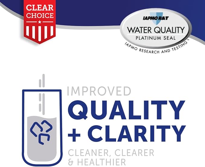 Clear Choice Taste Filter Replacement for Whirlpool 8171413 WFI-NL200 Filter Compatible with 2204324 2204326 2206039 2206048 Refrigerator Water Filter, NSF/ANSI 42, Box of 3, Made in the USA