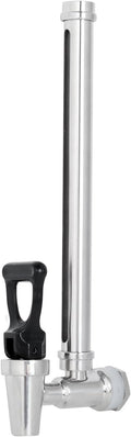 7 Inch 304 Stainless Steel Sight Glass Spigot Clear View Water Level with Red Floating Ball, Compatible with 1.5,2.25 Gallons Berkey, Doulton, Waterdrop, Purewell Gravity Water Filter(7 Inch)