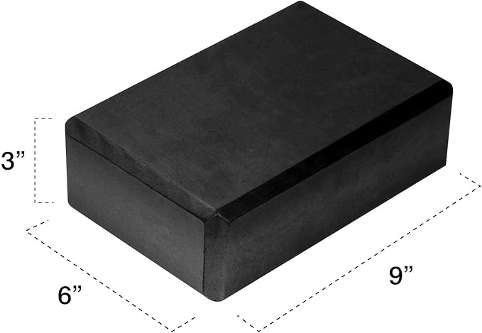 Gaiam Yoga Block - Supportive Latex-Free Eva Foam - Soft Non-Slip Surface with Beveled Edges for Yoga, Pilates, Meditation - Yoga Accessories for Stability, Balance, Deepen Stretches-FlexoryFit