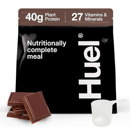 Huel Black Edition | Chocolate 40g Vegan Protein Powder | Nutritionally Complete Meal | 27 Vitamins and Minerals, Gluten Free | 17 Servings-FlexoryFit
