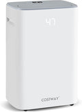 COSTWAY 52 Pint Dehumidifier for Basement, 3.3 FT Drain Hose, Clothes Drying Modes, Auto Defrost, Child Lock & 24H Timer, Home Dehumidifier for Bedroom, Bathroom, Garage