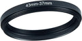 43mm to 37mm Step Up Ring Filter Adapter Black Metal Step up Adapter Rings by Unknown
