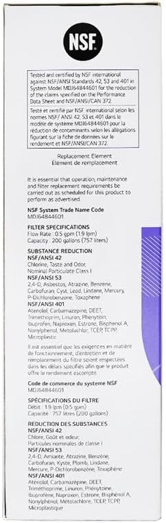 LG LT1000P - 6 Month / 200 Gallon Capacity Replacement Refrigerator Water - Image 8