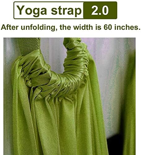 Yoga Stretching Strap, Adjustable Height Leg Stretcher Waist Back Stretch Band Aerial Yoga, Anti-gravity Inversion Exercises Door Flexibility Tensile Trainer for Rehab Pilates Dance Splits-FlexoryFit