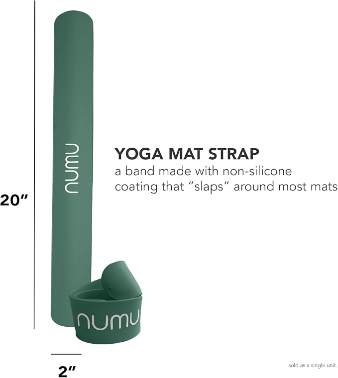 Numu Yoga Mat Strap Slap Band - Easy Snap On to Keep Exercise Mat Tightly Rolled and Secured for Yoga Mat Storage and Travel-FlexoryFit