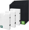 HPA300 HEPA Filter Replacement for Honeywell Air Purifier 3 HEPA R Filters and 6 Pre-cut A Carbon Pre-filter by APPLIANCEMATES