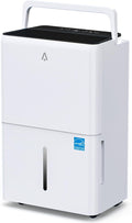 32-Pint Portable Efficient Dehumidifier for 3000 Sq.Ft – Compressor Unit with Smart Humidity Control, Adjustable Airflow & Timer, Ideal for Basements, Crawl Spaces, Garages & Large Rooms