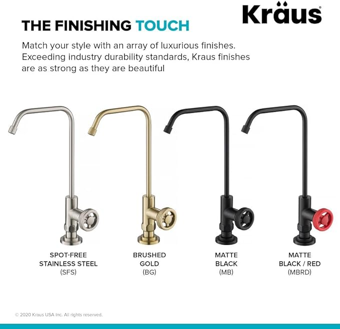 KRAUS Urbix 100% Lead-Free Kitchen Water Filter Faucet in Spot Free Stainless Steel, FF-101SFS