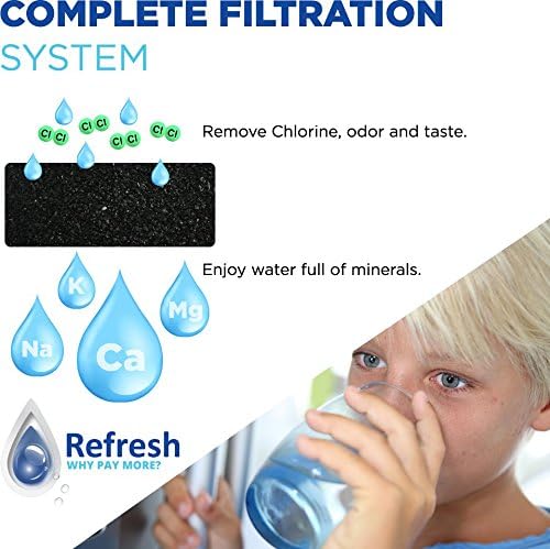 Refresh 9010 Replacement Refrigerator Water Filter for Whirlpool 4396508 / EDR5RXD1 / Filter 5