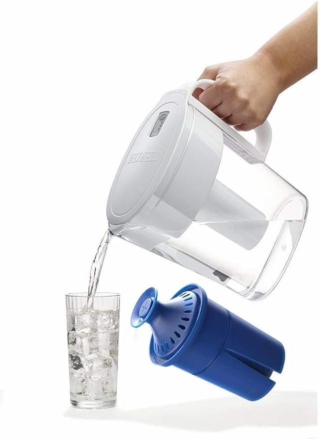 Elite Water Filter Lasting 6 Months-Efficient Long-Life Elite Filter, Replacement for Brita Pitcher Water Filter and Dispensers, Etc.,BPA FREE,3 Count(Blue)