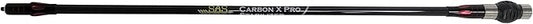SAS Carbon X Pro Bow Stabilizer Main Bar for Compound Bows with Dampener and Weights Ultra Lightweight 27in 30in