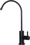 Kitchen Water Filter Faucet Reverse Osmosis Faucet,Lead-Free Drinking Water Faucet Fits Most Waterdrop Reverse Osmosis System in Non-Air Gap Stainless Steel RO Faucet (Black)