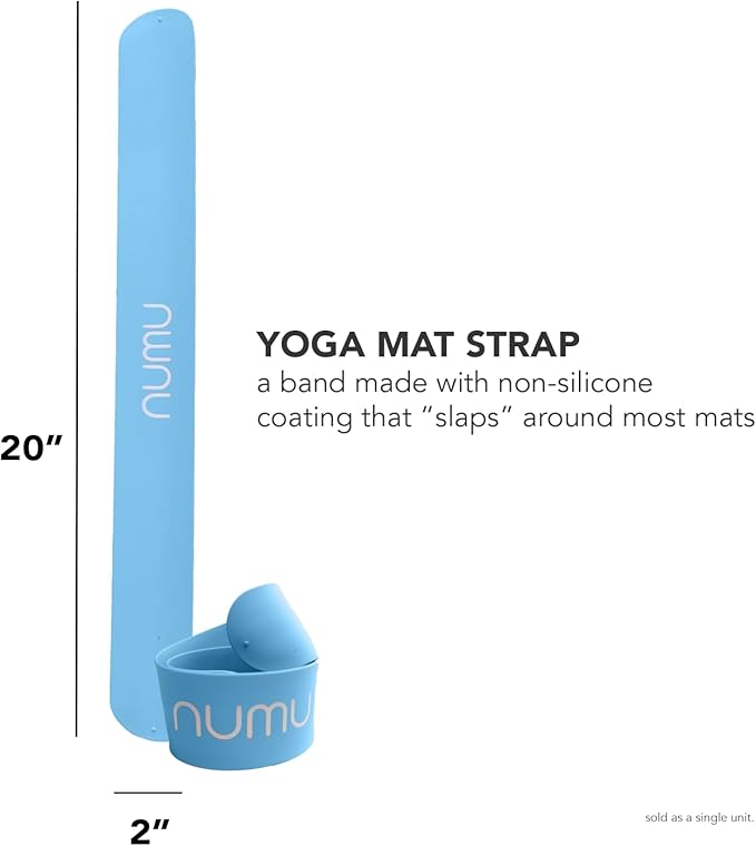 Numu Yoga Mat Strap Slap Band - Easy Snap On to Keep Exercise Mat Tightly Rolled and Secured for Yoga Mat Storage and Travel-FlexoryFit