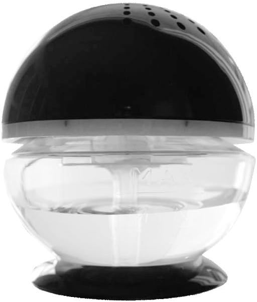 75518-Black Little Squirt Air Deodorizer Humidifier, Black, 4.25"D x 5"H