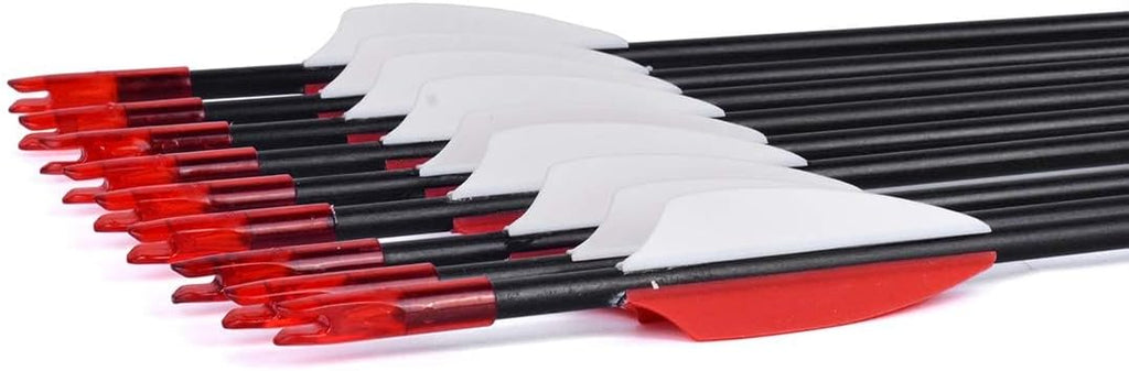 LWANO 31" Training Arrows-Archery Practice Target Arrows for Kids Youth or Beginners with Durable Shaft on Recurve Bow Compound Bow and Longbow