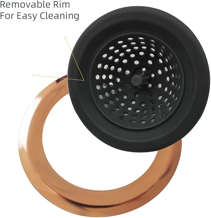 Kitchen Set of 2 Sink Strainers, Flexible Silicone Good Grip Kitchen Sink Drainers, Traps Food Debris and Prevents Clogs, Large Wide 4.5’ Diameter Rim