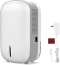 Mini Portable Dehumidifier for Home. Quiet. Auto Shut-OFF. Power Off Memory. Electric Dehumidifier for Small Space. Good for Small Bathroom Basement Bedroom Closet Safe Pantry RV Camper Yacht
