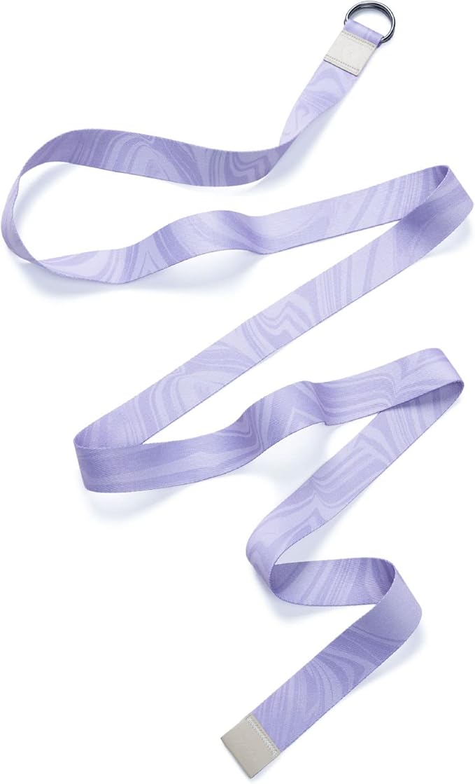 yogadesignlab YOGA DESIGN LAB | The Yoga Strap | Luxurious, Extra Long, Super Soft, Eco Printed | Studio Quality, Adjustable | Safely Stretch Further and Hold Longer | 8 ft Long-FlexoryFit