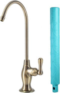 Non-airgap RO Faucet Reverse Osmosis Drinking Water Filtration System Water Dispenser Spout (Antique Brass). Vase Style with Faucet Wrench RO-FW148. NSF Certified.