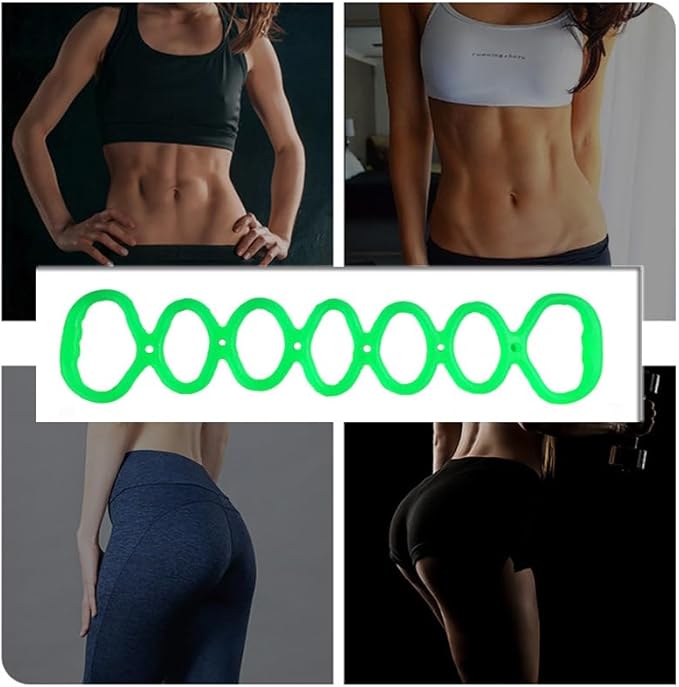 7 Ring Stretch Resistance Exercise Band, BetterJonny Workout Bands Yoga Stretching，Foot, Leg and Arm Exerciser for Home or Fitness Center Workout Walking Exercise-FlexoryFit