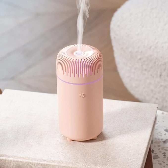 Unee Car Diffuser,USB 100ml Small Essential Oil Humidifier Aromatherapy Diffusers for Office Room(Pink)